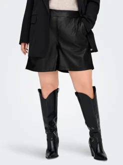 CARTILA Regular Fit pantaloncini in pelle sintetica