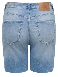 CARTOKYO Vita alta Regular Fit Bermuda in jeans