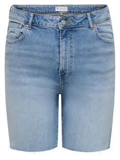 CARTOKYO Vita alta Regular Fit Bermuda in jeans