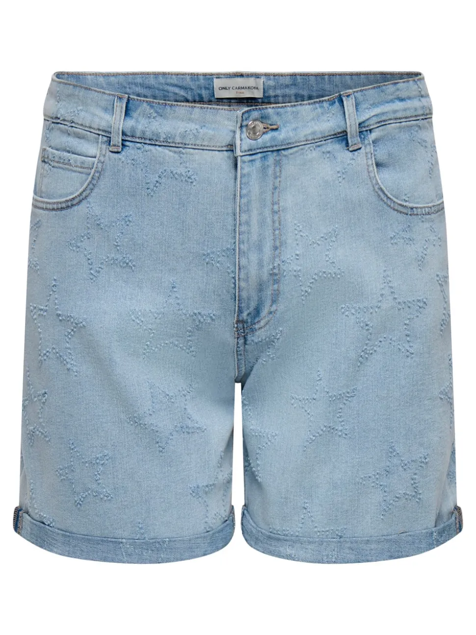 CARVEGA Vita alta Loose Fit Bermuda in jeans