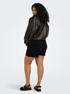 CARVEGA Vita alta Regular Fit Bermuda in jeans