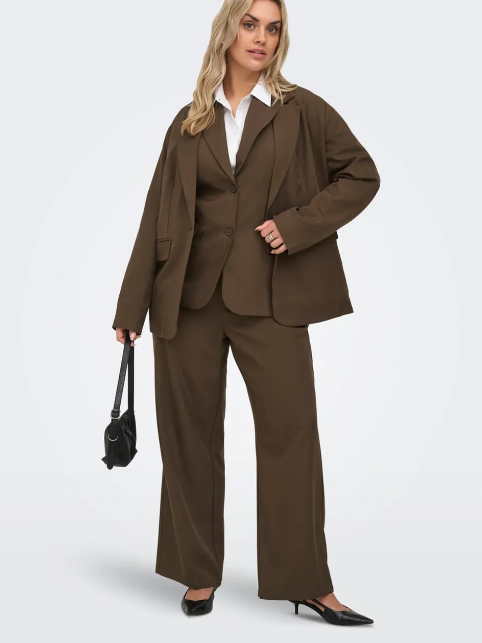 CARVICTORIA Wide Leg Fit Pantaloni Formali