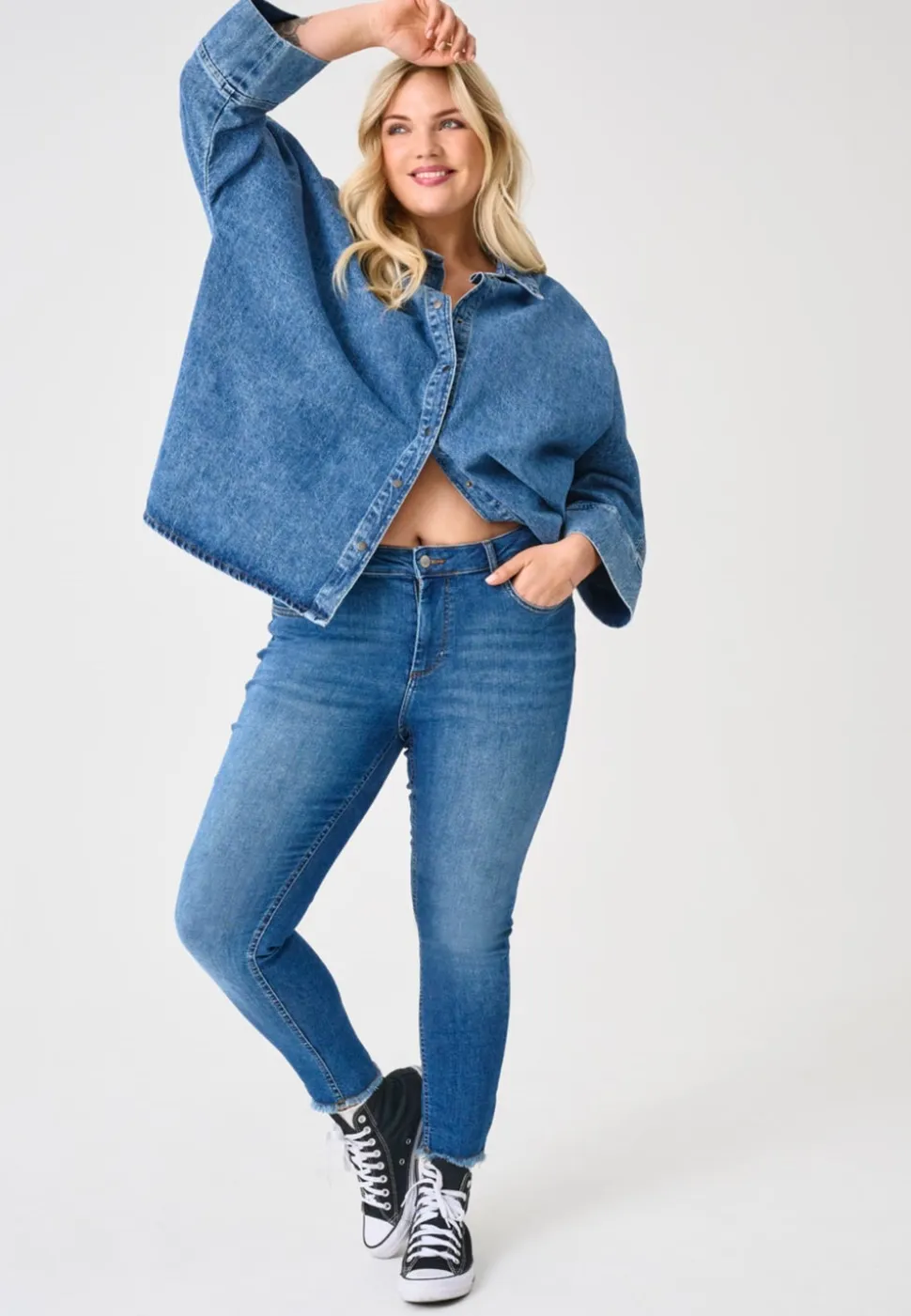 CARWILLY Skinny Fit Lunghezza alla caviglia Jeans