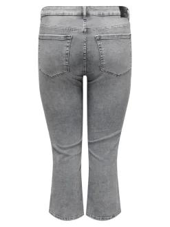 CARWILLY Sweet Flared Fit Cropped Jeans
