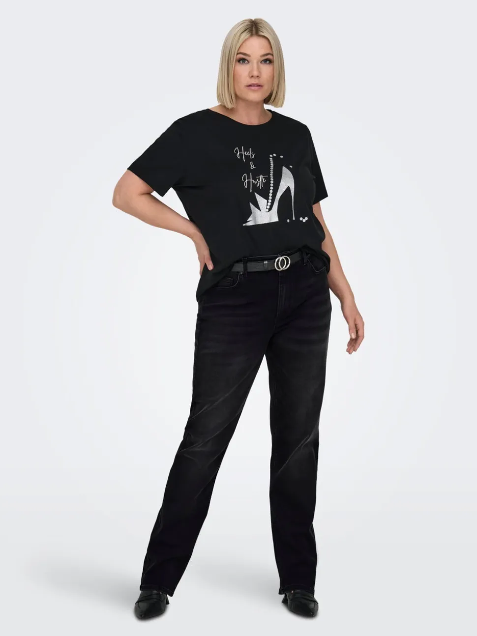 CARWILLY Vita alta Straight Fit Jeans