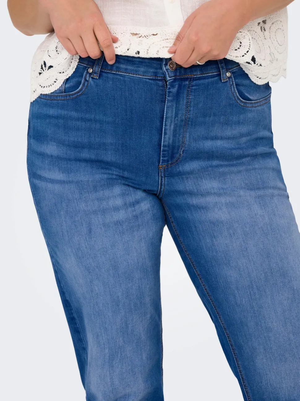 CARWILLY Vita alta Straight Fit Jeans