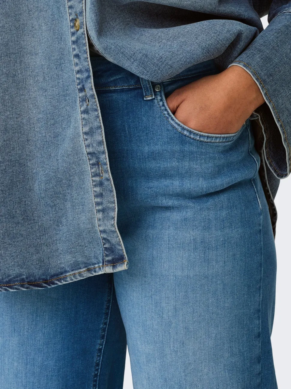 CARWILLY Vita alta Wide Leg Fit Jeans