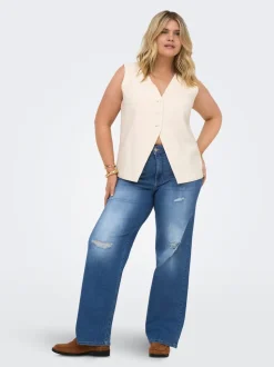 CARWILLY Vita alta Wide Leg Fit Jeans