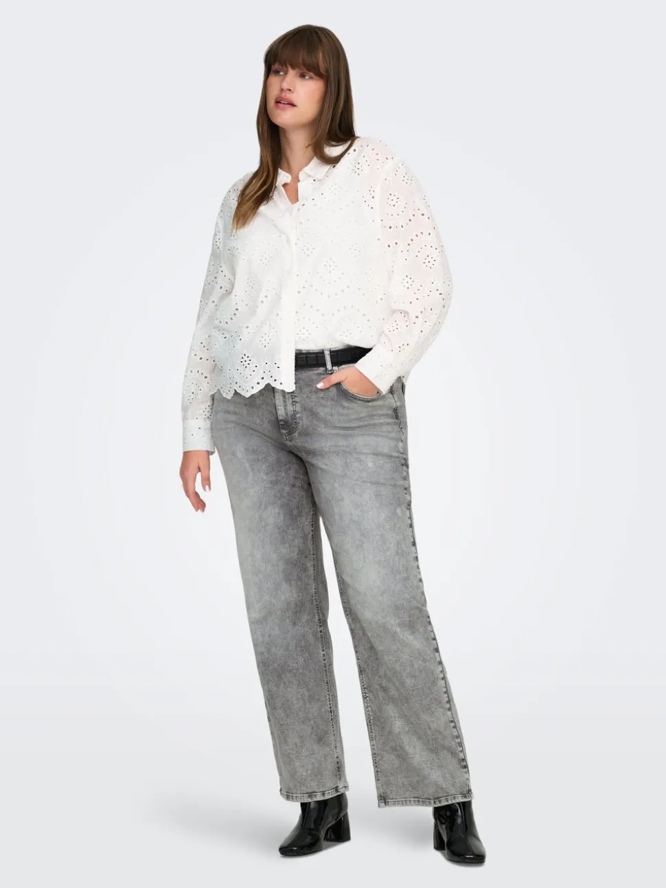 CARWILLY Vita alta Wide Leg Fit Jeans