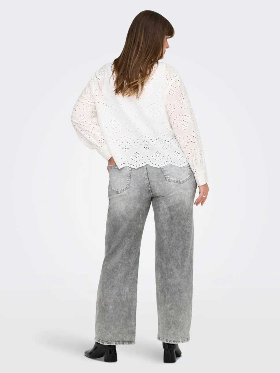 CARWILLY Vita alta Wide Leg Fit Jeans