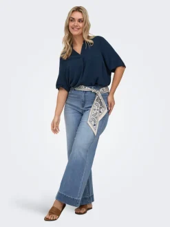 CARWILLY Vita alta Wide Leg Fit Jeans