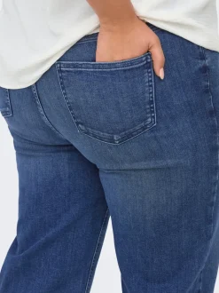 CARWILLY Vita alta Wide Leg Fit Cropped Jeans