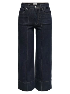 CARWILLY Vita alta Wide Leg Fit Cropped Jeans