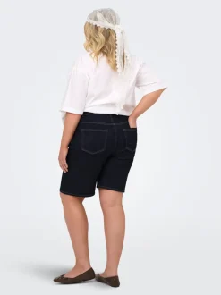 CARWILLY Vita alta Wide Leg Fit Bermuda in jeans