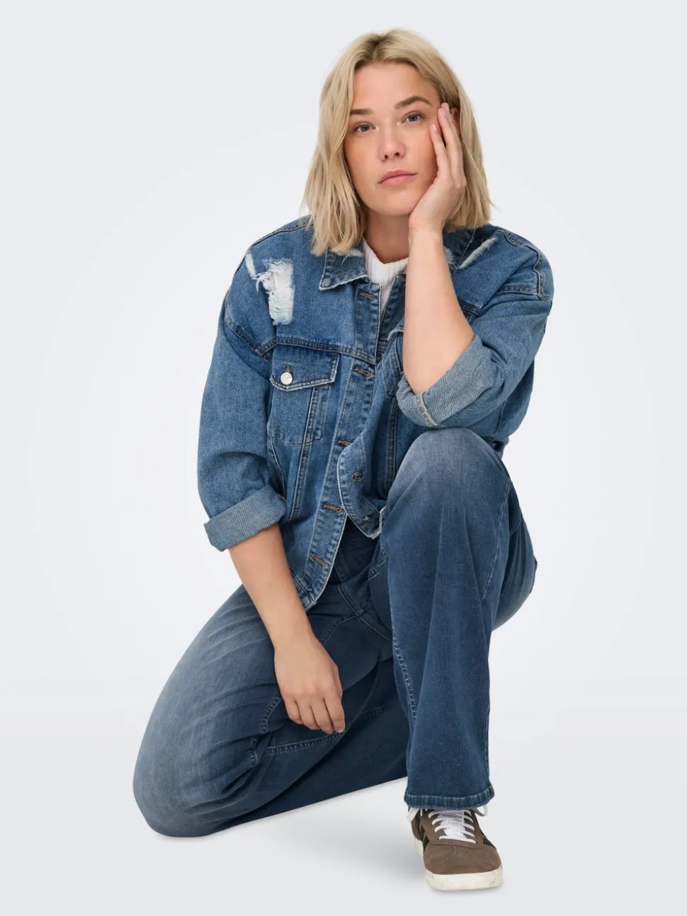 CARWILLY Vita alta Wide Leg Fit Jeans