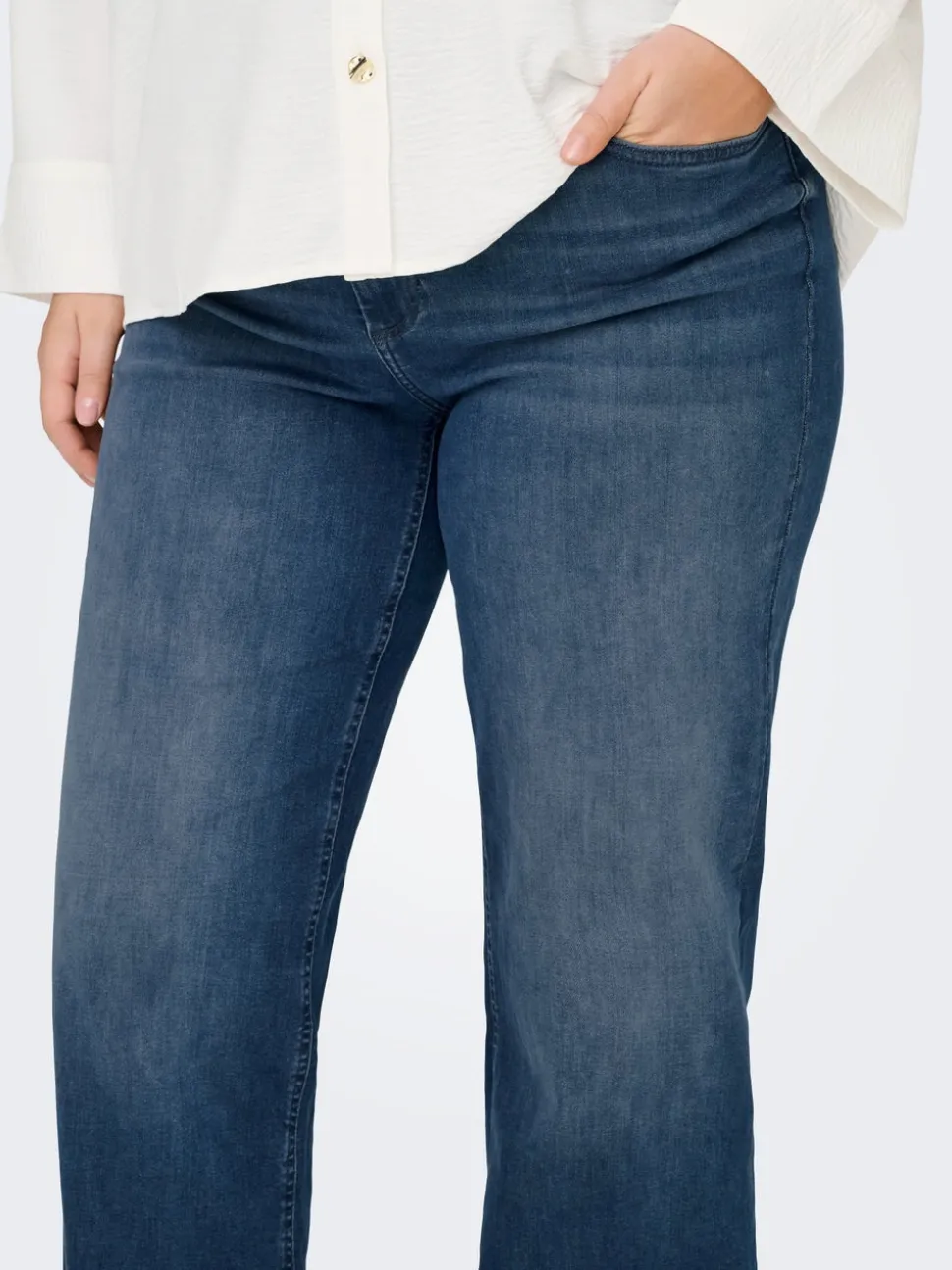 CARWILLY Vita alta Wide Leg Fit Jeans