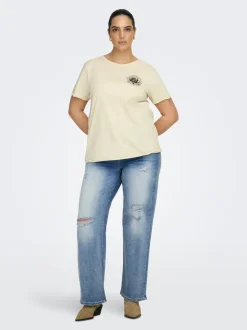 CARWILLY Vita alta Wide Leg Fit Jeans