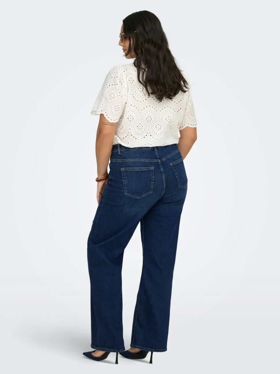 CARWILLY Vita alta Wide Leg Fit Jeans