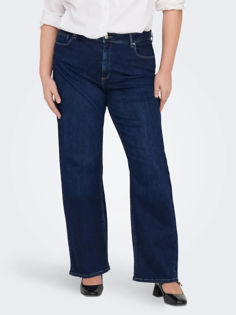CARWILLY Vita alta Wide Leg Fit Jeans