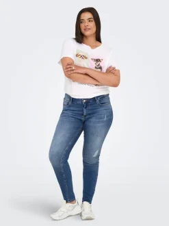 CARWILLY Vita media Skinny Fit Lunghezza alla caviglia Jeans