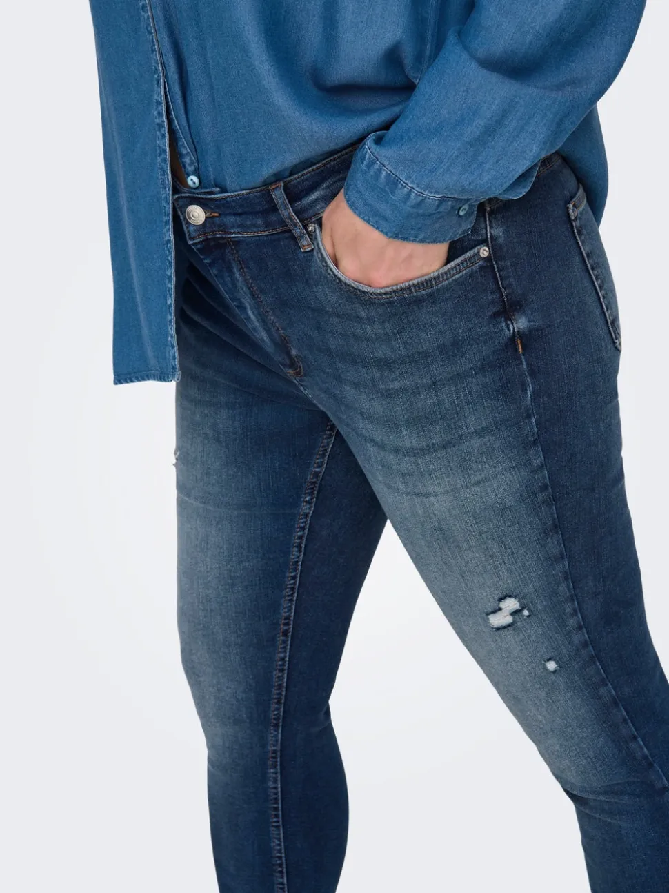 CARWILLY Vita media Skinny Fit Lunghezza alla caviglia Jeans