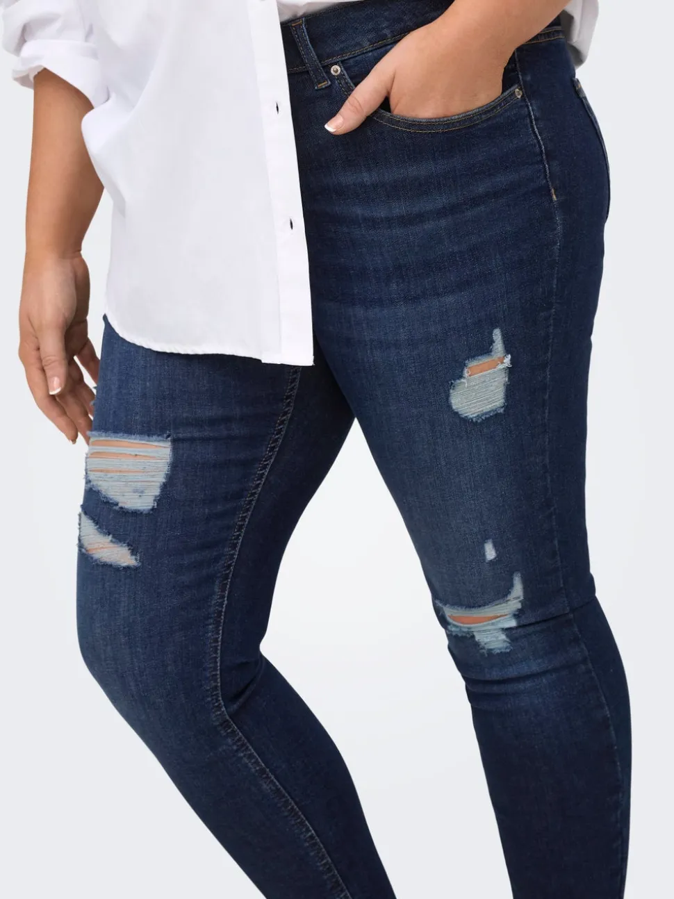 CARWILLY Vita media Skinny Fit Lunghezza alla caviglia Jeans