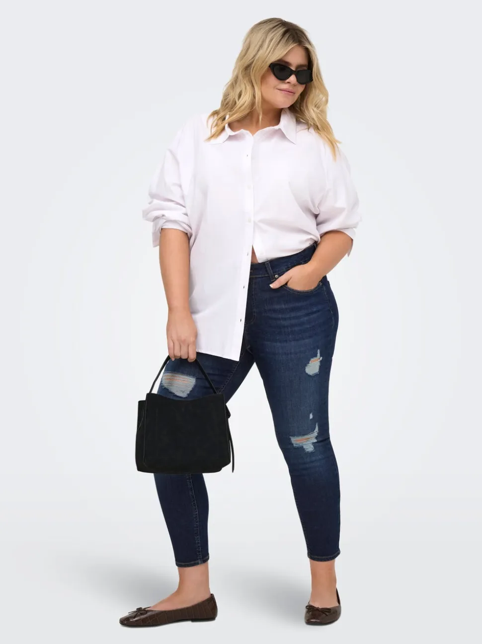 CARWILLY Vita media Skinny Fit Lunghezza alla caviglia Jeans