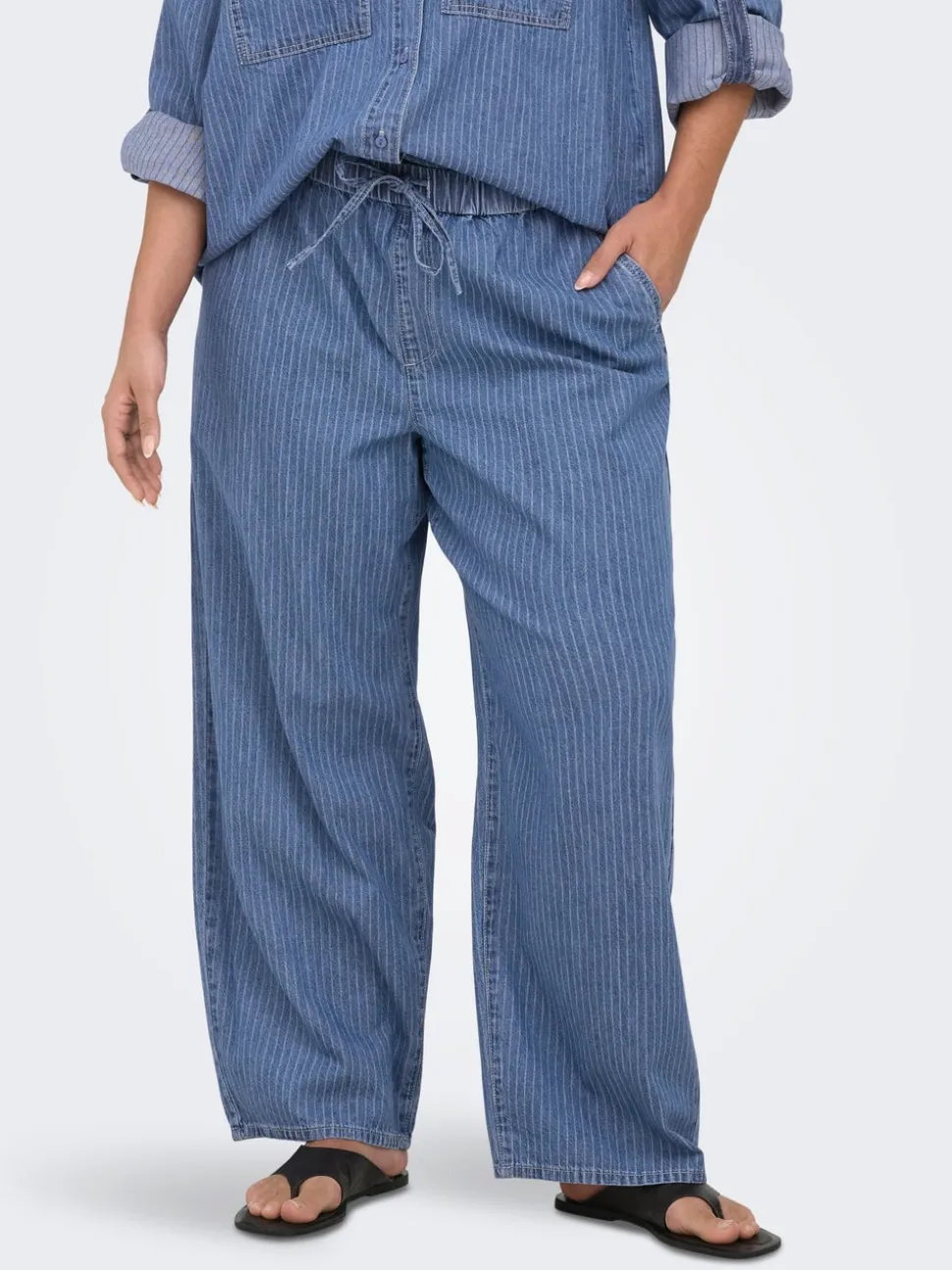 CARYASMIN Wide Leg Fit Pantaloni a gamba larga