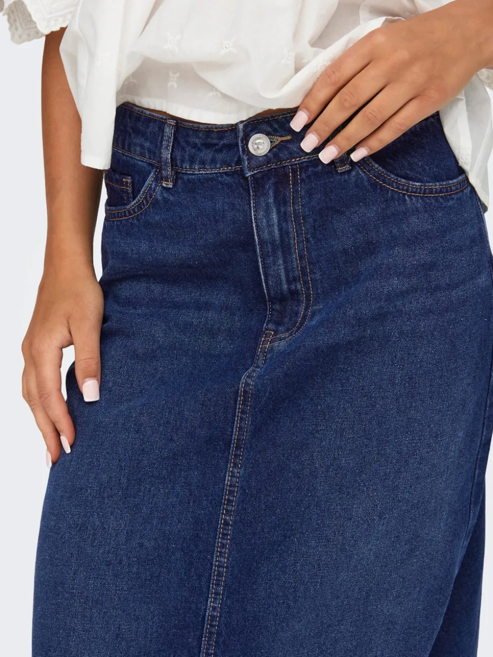 JDYBELLA Denim Gonna in jeans Gonna lunga