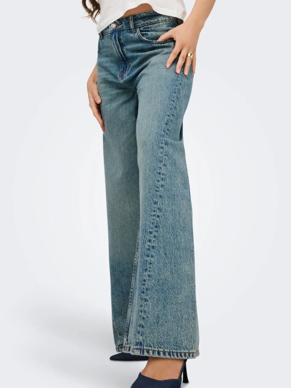 JDYCARINA Vita alta Wide Leg Fit Jeans