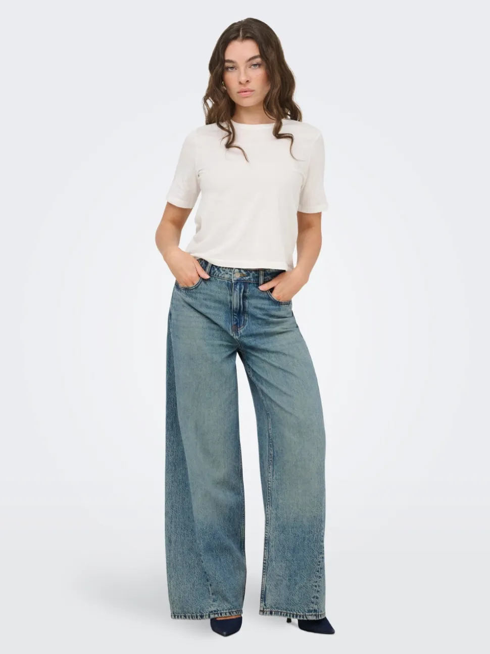 JDYCARINA Vita alta Wide Leg Fit Jeans