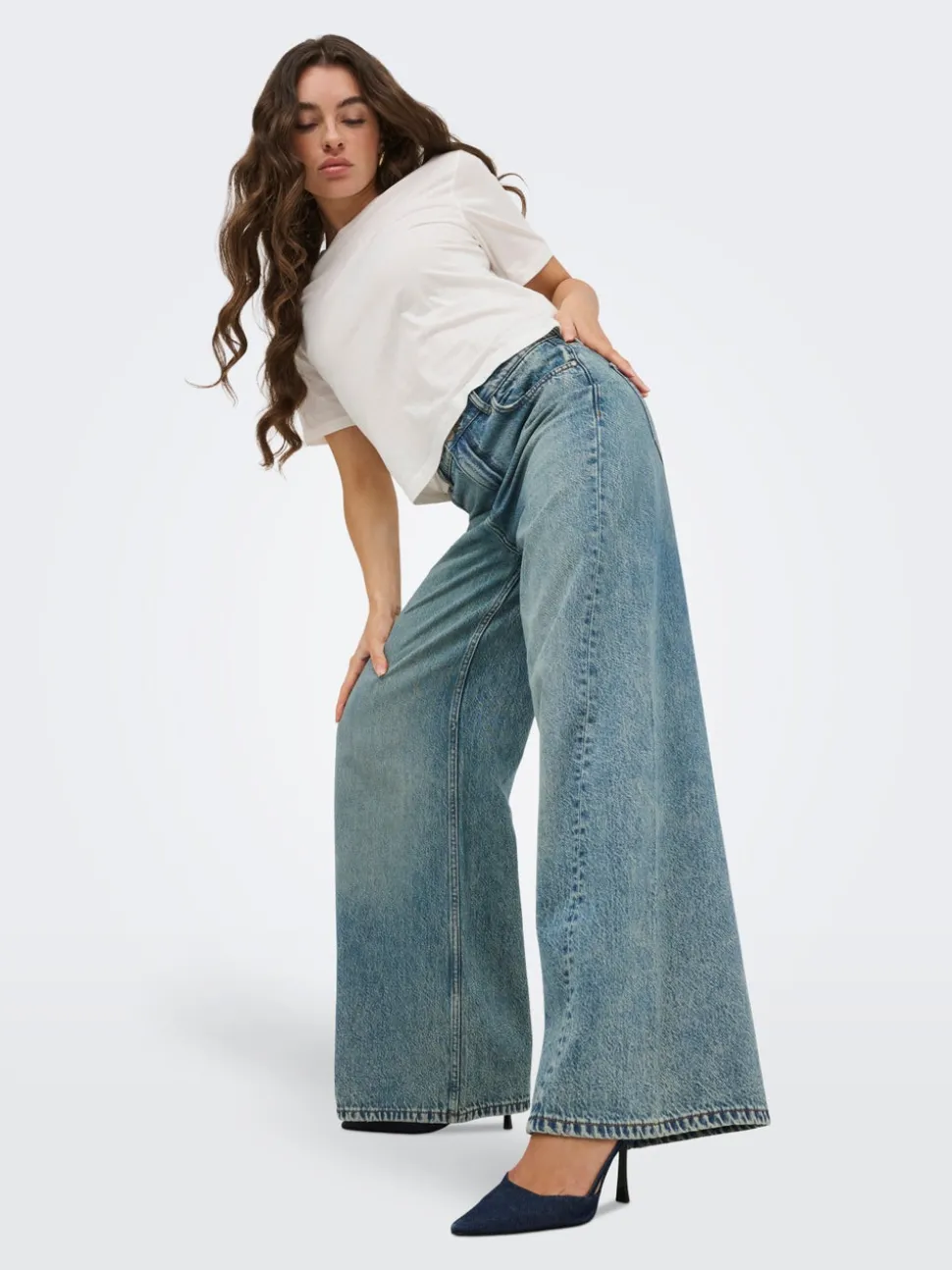 JDYCARINA Vita alta Wide Leg Fit Jeans