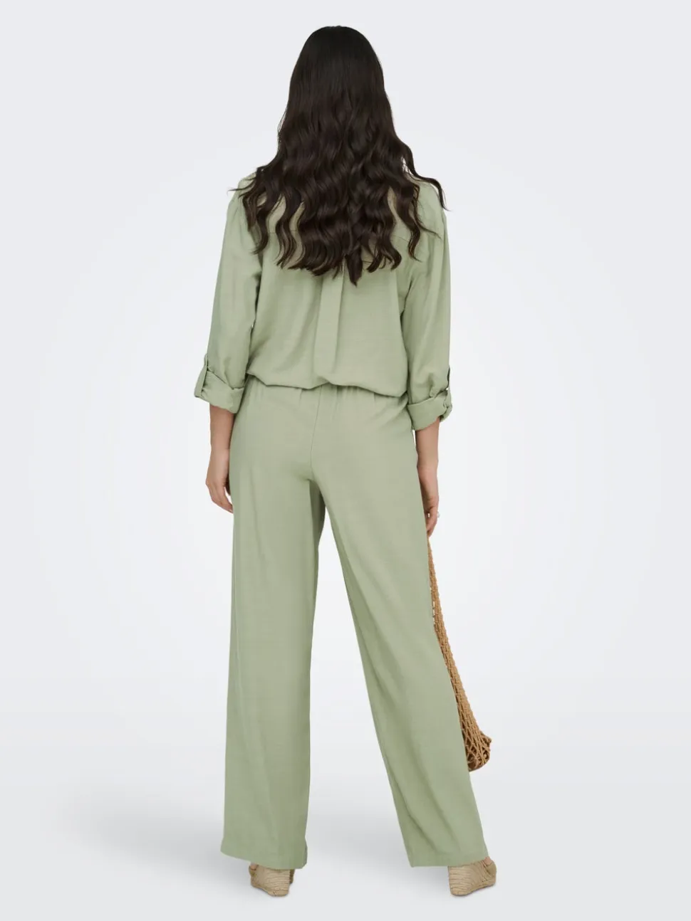 JDYCAYA Wide Leg Fit Lino Pantaloni