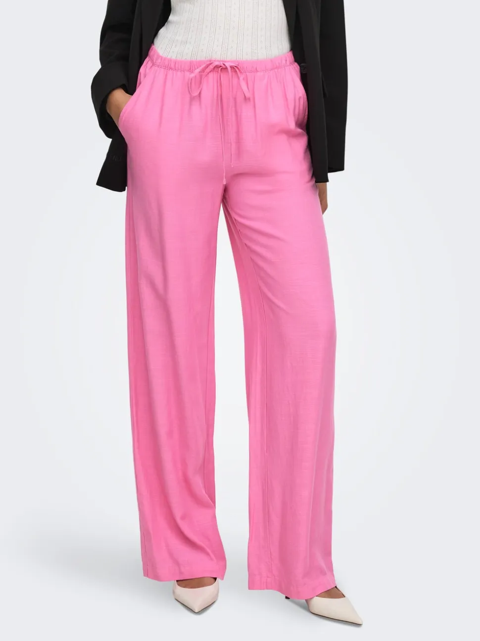 JDYCAYA Wide Leg Fit Lino Pantaloni