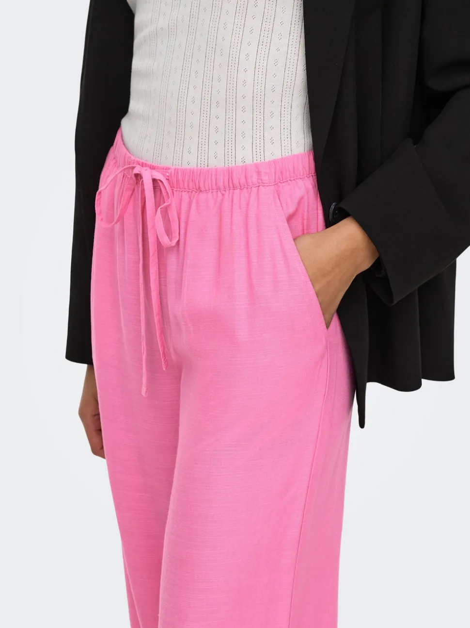 JDYCAYA Wide Leg Fit Lino Pantaloni