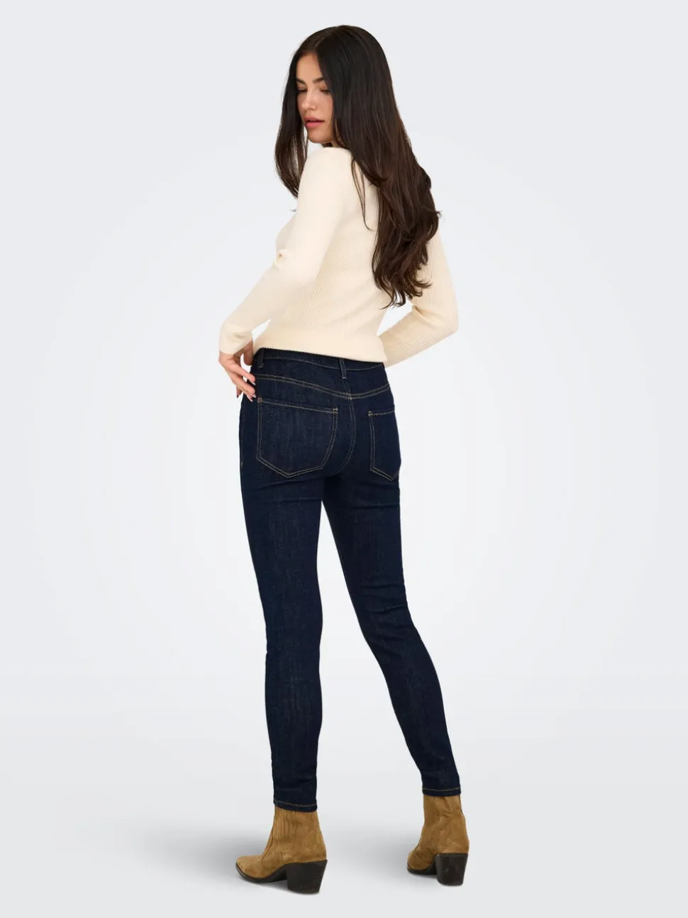 JDYFINA Vita media Skinny Fit Lunghezza alla caviglia Jeans