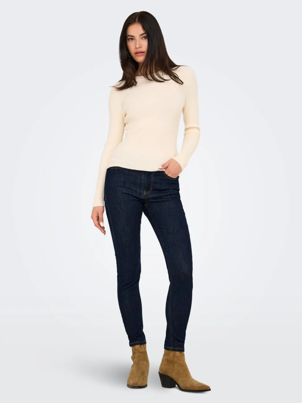 JDYFINA Vita media Skinny Fit Lunghezza alla caviglia Jeans