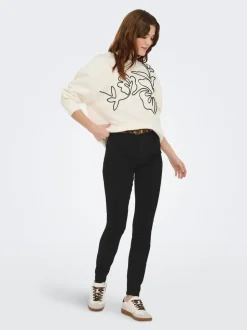 JDYFINA Vita media Skinny Fit Jeans