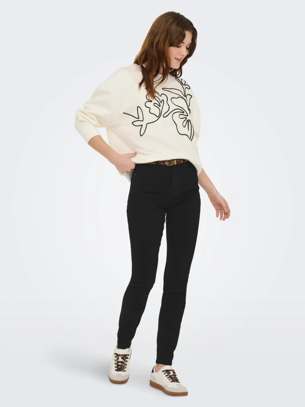 JDYFINA Vita media Skinny Fit Jeans