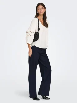 JDYGEGS Vita alta Wide Leg Fit Jeans