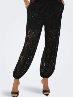 JDYJULIA Balloon Fit Pantaloni in pizzo