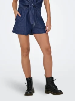 JDYKAI Vita alta Regular Fit Bermuda in jeans