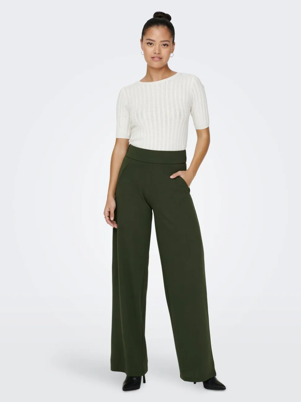 JDYLOUISVILLE Wide Leg Fit Pantaloni a gamba larga