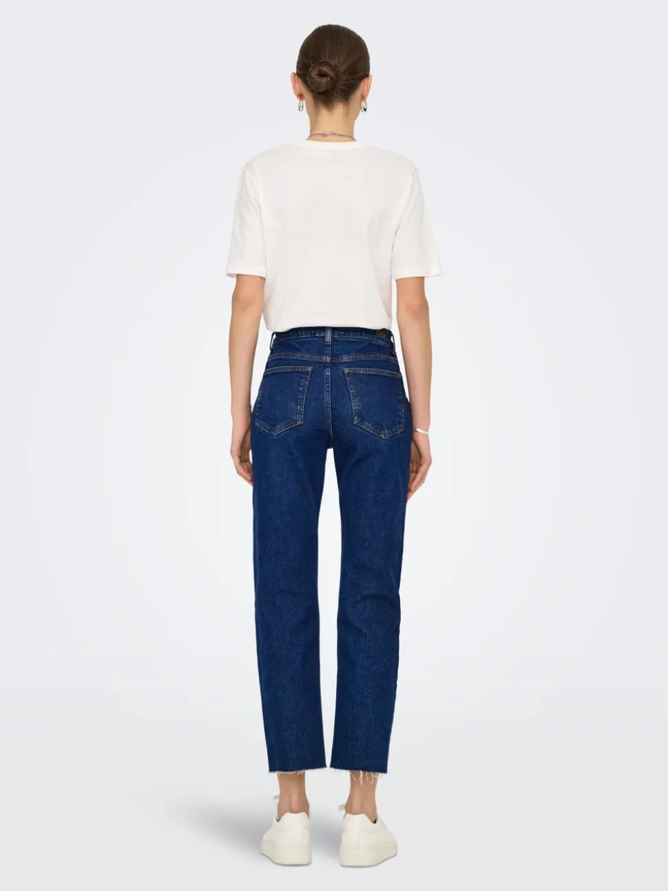 JDYLULLU Vita alta Straight Fit Lunghezza alla caviglia Jeans