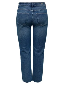 JDYLULLU Vita alta Straight Fit Lunghezza alla caviglia Jeans
