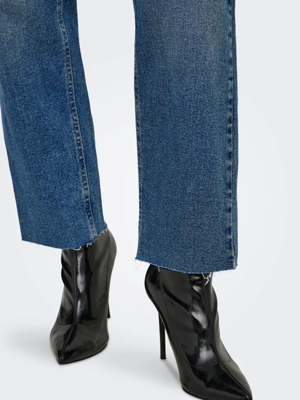 JDYLULLU Vita alta Straight Fit Lunghezza alla caviglia Jeans