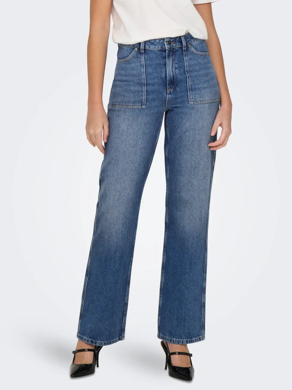 JDYMAYA Vita alta Wide Leg Fit Jeans