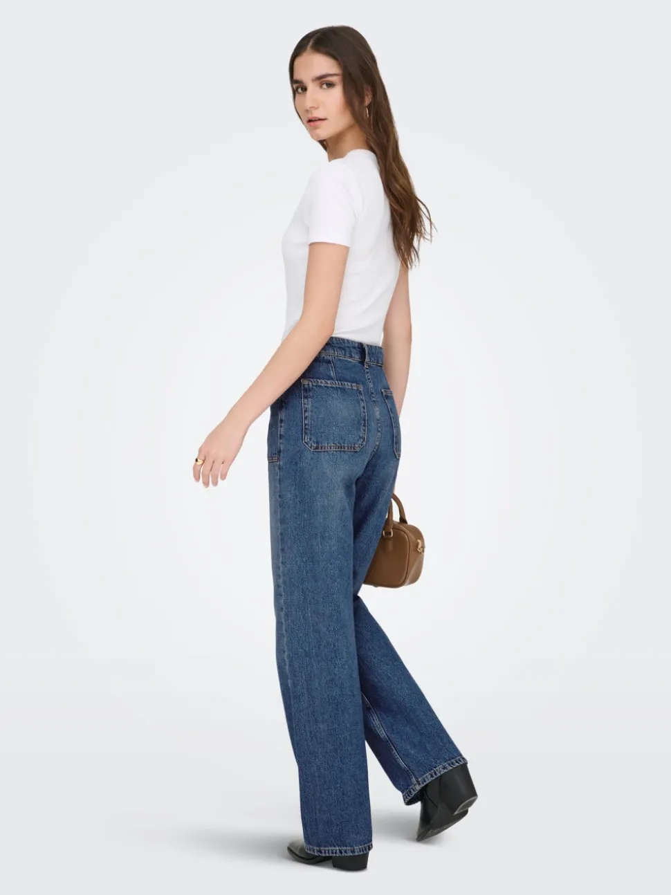 JDYMAYA Vita alta Wide Leg Fit Jeans