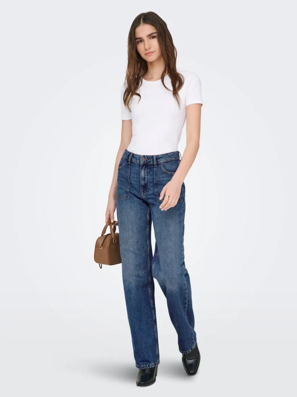 JDYMAYA Vita alta Wide Leg Fit Jeans