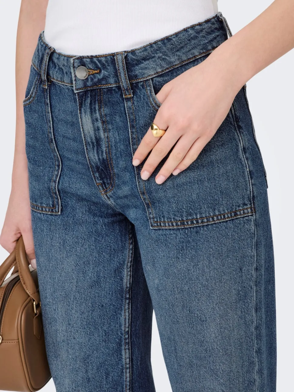 JDYMAYA Vita alta Wide Leg Fit Jeans